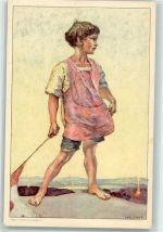 Bern Berne Bundesfeier Kind im Kittel sign. C.Liner Zur Fürsorge für invalide Krankenschwestern Bundesfeier Ganzsachen Schweiz 1927 Künstlerkarte