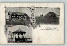 6130 Willisau 1919 Gebrauchsspuren Gruß vom Hotel Pension Napf - Rigi Emmentals - Napfbergland