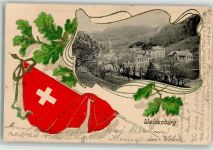 4437 Waldenburg Prägedruck Fahne Schweiz