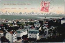 3989 Biel VS - und die Alpen Binne Alpes Gesamtansicht