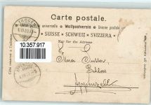 9043 Trogen 1900 Karte beschädigt Humor Ort lt. Stempel