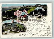 6125 Menzberg 1904 BOAKC Handlung Bucher Hotel Lithographie