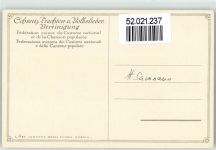 7563 Samnaun Dorf Künstlerkarte Trachten sign. A. Christoffel