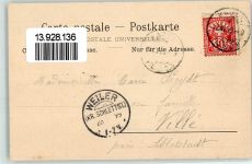 4102 Binningen 1899 - Kirche zu St. Margarethen Gasthaus Kaffeewirtschaft