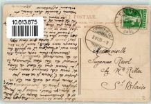 2067 Chaumont 1909 Gebrauchsspuren Kuhherde