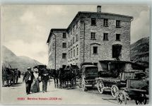 Bernina Foto AK Postkutsche Bernia Hospiz