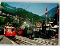 Rigibahn Foto AK Bahnhof Vitznau Rigi-Bahn Triebfahrzeuge 1871-1971