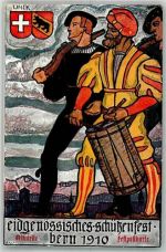 3000 Bern Berne 1910 Künstlerkarte Eindgenossen Festpostkarte sign. Linck