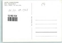 3000 Bern Berne Foto AK Hotel Garni Stamm