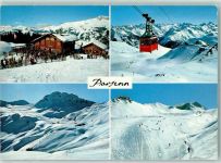 7240 Küblis - Skihaus Schwendi Derby-Schuss mit Weissfluh Luftseilbahn Parsenhütte-Weissfluhjoch Abfahrt Weissfluhjoch Parsennhütte u. Parsennfurgga
