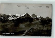 Pilatus - Pilatus-Kulm Fiescherhörner Mönch Eiger Jungfrau Silberhorn Breithorn