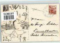 4914 Roggwil BE 1943 Foto AK Kirche Pfarrhaus Schulhaus