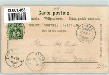 8712 Stäfa 1899 Lithographie Kirche Schule