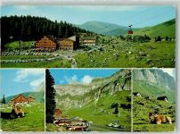 Schwägalp 1973 Foto AK Seilbahn Hotel Schwägalp Omnibus