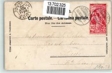 2126 Les Verrières 1900 BOAKC Lithographie Kirche Eglise College Frontiere Suisse Grenze Hotel Federal