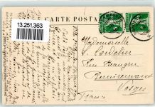 6045 Meggen 1913 Künstlerkarte Villa St. Charles Vordermeggen