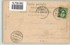 4125 Riehen 1901 BOAKC Gasthaus Ochsen Lithographie