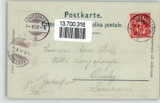 1071 Chexbres 1897 BOAKC Vorläufer Druck um 1890 Lithographie