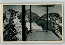 Mischabel 1922 - Blick aus Doppeldecker Fliegeraufnahme der Ad Astra Mischabelgruppe