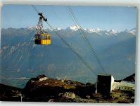 3960 Sierre 1973 Foto AK Seilbahn Gasthaus et Cabene C.A.S. des Violettes