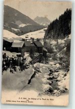 1863 Le Sépey Ormont-Dessous 1906 - Dent de Midi Winter