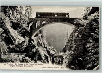 1920 Martigny - Le Trétien La Gorge et le Viaduc du Triège Ligne Martigny-Chamonix