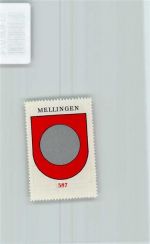 5507 Mellingen - Vignette Wappen Kaffee Hag ca 1920-1940
