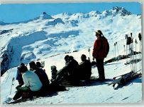 8898 Tannenboden Flumserberg - Skifahrer beim Rast