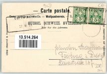 4103 Bottmingen 1903 - Schloss Briefmarken Paar