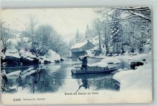 Saut du Doubs 1909 Gebrauchsspuren Bords du Doubs hiver