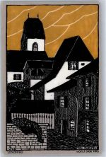 5600 Lenzburg Künstlerkarte Kirche