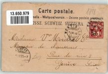 6313 Menzingen 1898 Lithographie Gubel