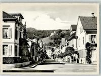 8570 Weinfelden 1963 Foto AK Bahnhofstrasse Schloss