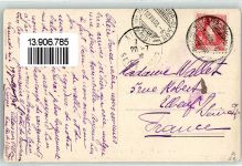 1884 Villars-sur-Ollon 1908 - La Gare et le grand Hotel Muveran Kutsche Kirche