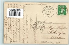 6125 Menzberg 1909 Gebrauchsspuren Kurhaus Pension Haasenrank