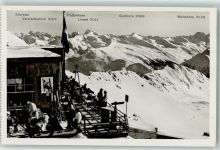 Weissfluhjoch Foto AK Winter Foto Rudolf