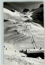 Trübsee - Skilift Trübsee-Jochpass Winter Skifahrer