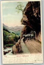 Schweizer Gebirgspost Postkutsche Schweiz 1905