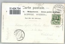 1897 Bouveret 1902 Lithographie Hotel Dampfer