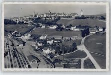 1680 Romont FR - Fliegeraufnahme, Bahnhof