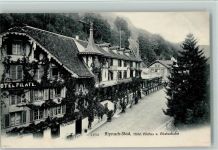 6053 Alpnachstad 1906 - Hotel Pilatus u. Pilatusbahn , gute Erhaltung AK