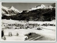 7505 Celerina/Schlarigna - mit Piz Albris und rechts Piz Chalchagn Engadin Winter