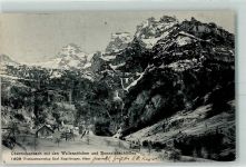 6387 Oberrickenbach 1909 - Wallenstöcke Bannalpbachfälle