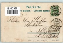 Gurten Kulm 1901 Lithographie Gurtenbahn