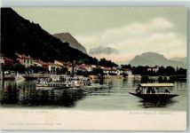 6815 Melide 1900 - Lago di Lugano Verlag Goetz 2107 Raddampfer