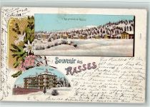 1452 Les Rasses 1907 BOAKC Hotel Winterlithographie