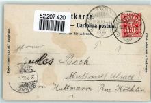 1903 Lithographie / Künstlerkarte Festhalle sign. K. Mossdorf + SST