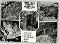 6436 Muotathal 1962 Foto AK Höhle Höll-Loch Muotathal