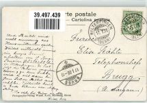 3652 Hilterfingen 1906 - Bäuerin Tracht Ort lt. Stempel