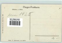 8910 Affoltern am Albis 1925 Gebrauchsspuren Flieger Postkarte
